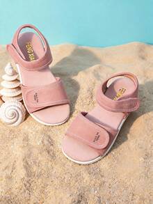 Girls' Open Toe Sandals Soft Sole Comfortable Footbed Adjustable Strap Casual Outdoor Beach Pink - Pink - View 2