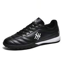 TF Studded Football Shoes, Youth & Adult Unisex, Minimalist Design Suitable For Students - Black and White - View 14