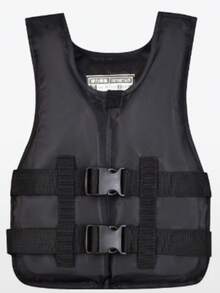 1pc Adult Life Jacket, High Buoyancy, Adjustable Shoulder Straps, Breathable Quick-Dry, Neoprene Outer Material, Thickened Anti-Collision, Suitable For Swimming, Diving, Motorboat And Fishing, Beach Essential, Swimming Pool Float - Black - View 13