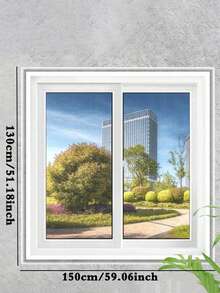 1pc Adjustable Magnetic Window Screen, High Breathability Polyester Mesh, Drill-Free Self-Adhesive Easy Installation, Magnetic Closure Design, Fine Insect Mesh, Suitable For Home And Apartment Indoor Window Protection - Multicolor - View 8