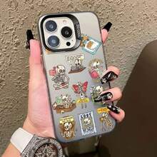 Skeletons Lovely Cartoon Painted Picture Laser Phone Case For Iphone 17 Pro Max 16 15 14 Pro Max Plus 12 11 13 Pro Max Mini Case - CH-Black KLTY 3 - 查看 8