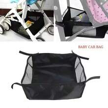 1pc Portable Baby Stroller Storage Basket, Newborn Stroller Hanging Basket, Baby Stroller Accessory, Under-Carriage Storage Bag - Multicolor - View 2