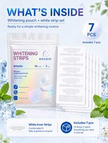 7pcs White Teeth Decor Floss Set, Gentle & Non-Irritating, Alcohol-Free, Party Decoration - Multicolor - View 2