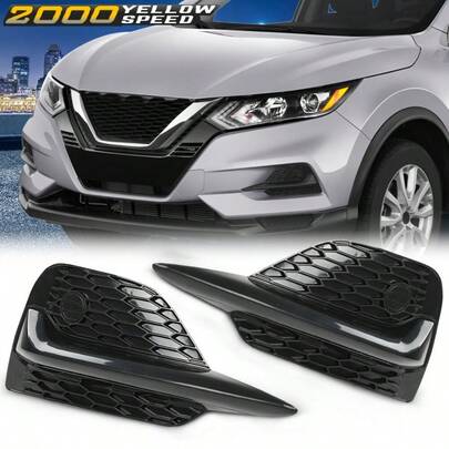 1Pair Of Fog Light Covers Bezels Set Fit For Nissan Rogue Sport S SV 2020-2022
