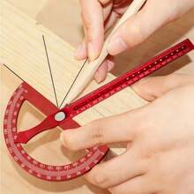 High Precision Angle Ruler, Multi-Functional Woodworking Protractor, Adjustable Marking & Locating Ruler, Must-Have Tool For DIY - Protractor - View 3