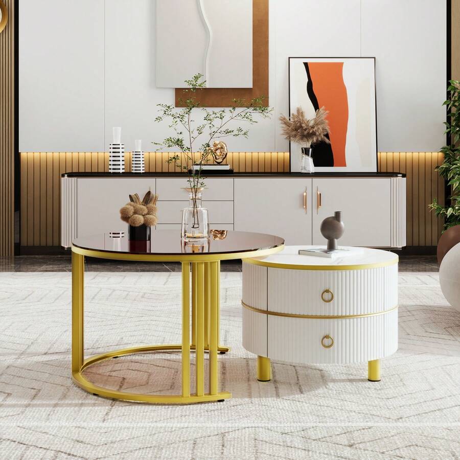 Living Room Table Sets - 彩色 - 查看 1
