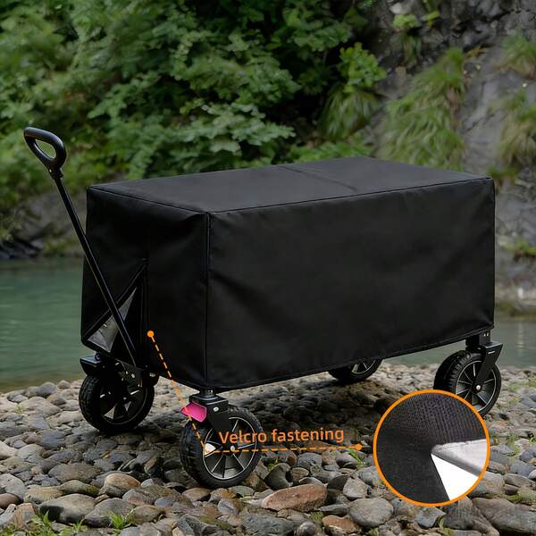 Housse de chariot pliable multifonctionnelle, convient pour une utilisation en extérieur, le jardinage, le camping et les pique-niques; Housse anti-poussière carrée, accessoires de voiture, Halloween, Noël, pendaison de crémaillère et cadeaux d'anniversaire
