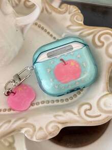 Casing Earphone Apple Pods 4 Pro 3 Generasi ke-3 Warna Pink Gaya Korea, Pelindung Earphone Bluetooth Nirkabel Apple Pods 1/2 Generasi ke-2/ke-3 untuk Wanita - Biru - View 9