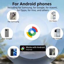 RSH 智慧藍牙防丟追蹤器 4 入組,相容 Android Find My Device App,即時網路定位尋找器,鑰匙、背包、手提包、行李箱、錢包用小型物品定位器,附保護鑰匙圈蓋 - HITag-G-4pcs - 查看 6