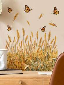 Various Watercolor Fairy, Wheat Field, Lion, Fish Toilet Stickers - Waterproof, Moisture-Proof, Removable Self-Adhesive Stickers, Fairy Tale, Pastoral, Ocean Art Style, DIY Free Combination Decals, Bathroom Toilet Lid And Wall Decoration - Toilet Stickers - View 11
