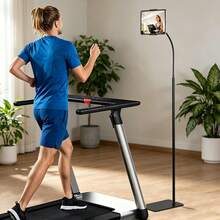 67" Tablet Tripod Floor Stand Phone Adjustable Universal For 4-12.9" Phone Pad - Black - View 7