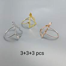 Cincin Serbet Dekorasi Rumah, Dekorasi Meja, Cocok untuk Liburan, Pesta, Ulang Tahun, Pernikahan, Jamuan Makan Malam, Pertemuan dan Dekorasi Kreatif Harian Lainnya, Berbagai Gaya dan Elemen, 2pcs/4pcs/6pcs/12pcs/20pcs/50pcs (Pilihan) - MultiWarna - View 20