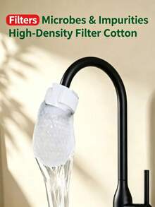 11/22/55pcs Set (Single Item + Strap) Anti-Splash Durable Portable Universal Thickened Faucet Filter, Removes Sand And Rust, Protects Faucet, Tap Water Filter Bag Water Purification Sock, Suitable For Home Kitchen Bathroom, Restaurant Outdoor Travel Hotel Christmas - Multiple Styles - View 5