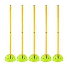5Pcs Agility Training Set Removable ABS Splicing For Speed Footwork & Lateral Drills Portable Slalom Training Equipment For Football Rugby Baseball Field Hockey & Team Sports - Green - View 8
