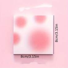 4PCS Blush Sticky Notes - Random Style - Student Memo Note Labels - Decorative Gradient Non-Adhesive Sticky Notes - one-size - View 3