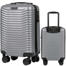 W WINGS Polipropylen | Hard | Telescopic Handle, High Quality, 360 Wheels, Durability | TSA Lock Luggage Set 3 Or Suitcase To Choose From 20" 24" 28" Inch - Silver - View 1