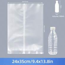 50pcs Transparent Reusable Heat Sealable Baking Bags, Small Individual Stand-Up Pouches, Suitable For Round And Rectangular Candies - View 17
