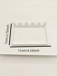 1/2pcs Portable Brush Holder With Drip Tray, Front Tray Design For Easy Cleaning,Space-Saving, Suitable For Storing Watercolor, Acrylic, And Oil Painting Brushes, DIY Nail Art Carving And Painting Pencil Brush Display Stand, Storage Rack. - Multicolor - View 9
