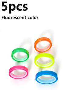 1/5/10pcs Fluorescent Highlighting Tape Colorful Book Annotation Stickers Reading Marker Pens, Calendar Labels Ultra-Thin Soft Color Index Tabs, Transparent Adhesive Sticky Notes Office Study Supplies Organization Planner Diary DIY Scrapbook Stationery Aesthetic Back To School Essentials - Multicolor - View 13
