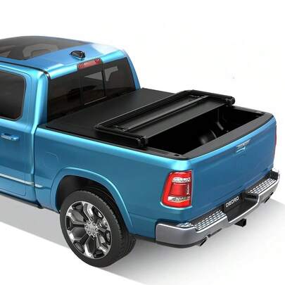 4.5ft Tri-Fold Tonneau Cover For 2022-2026   Truck Bed Waterproof