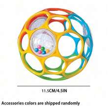 Colorful Baby Handheld Grip Ball Rattle Toy, Hollow Design Easy-To-Grip Sensory Toy, Early Development Toy, Suitable For Newborn Baby Christmas, Halloween, All Holiday Occasions, Birthday Gift (Random Color) - Multicolor - View 13