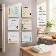 3/6pack/Cute Animal Fun Memo Book, 3x 3-Inch Smart Fun Memo Book Set, Fashionable Gift Creativity - 3*3in - View 4
