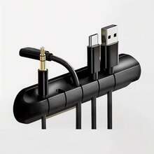1pc Multi-Slot Cable Organizer Clip - Suitable For Desktop, Home, Office And Car Cable Management System - Bedside Table Cable Holder Accessory, Applicable For Charging Cable Storage, Desktop Cable Routing Organization, Home Office Scenarios - Multiple Styles - View 6