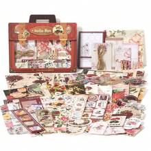Kit Perlengkapan Scrapbook dengan Kertas Dekorasi, Stiker, Label, Kartu Gantung Tidak Beraturan, Pembatas Buku, Klip & Tali Rami, Perlengkapan Kerajinan Tangan Vintage, Kit Jurnal Estetik untuk Bullet Junk Journal, Kolase Kerajinan Perencana Album - Perlengkapan Scrapbook Kit - View 4
