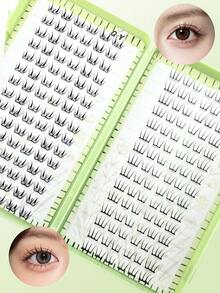 1 Box 2 Styles 180 Clusters Large Capacity Deer Lash Book 2.0 False Eyelashes Comfortable Natural Look Daily Holiday Atmosphere Self-Adhesive Beginner-Friendly - C - View 6