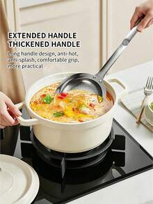 Stainless Steel Fine Mesh Oil Strainer Spoon With Handle, Kitchen Food Oil/Residue Strainer, Home Life New Product, Cooking Utensil Kitchen Essential - Multicolor - View 10