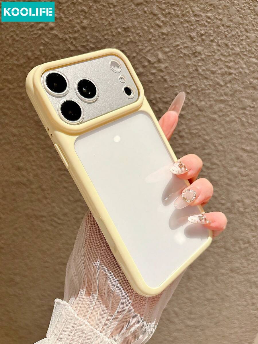 KOOLIFE 1pc Minimalist Classic 2-In-1 Shockproof Phone Case, Full Coverage Protection, Compatible With IPhone 18 Pro Max, 17 Pro, 17, 16, 15, 14, 13