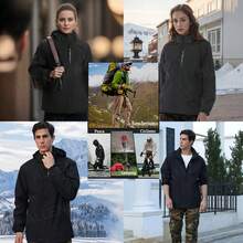 Men Shell Jackets - Black - View 9