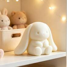 Creative 3D Printed White Lop Rabbit Desktop Office Study Decoration - Lop-eared Rabbit - View 1