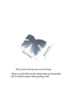 1pc Butterfly Mirror Ornament, Can Be Used As Hanging Decoration, Suitable For Baby Room, Newborn Essentials, Room Decor, Girls Room Decor, Newborn Must-Have Items - Multicolor - View 10