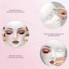 2 In 1 Mannequin Head For Makeup & Eyelash Extensions, Multi-Functional Training Doll Head For Wig Making Styling Display, Halloween - View 7