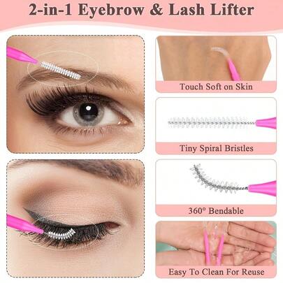 10/20 piezas Mini cepillos desechables para cejas, cabezales de cepillo de máscara flexibles y diminutos para herramientas de maquillaje, herramientas de relleno de pestañas y levantamiento de cejas con cepillos extendidos