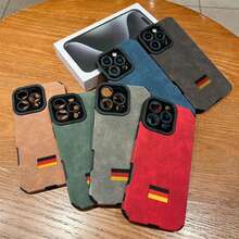 [24h Versand Aus DE/FR/ES]Solid Dark Grey Matte Base Slim Soft TPU Anti-Drop All-Round Protection Phone Cover Tiny Three Color German Flag Small Graphic Fit  11-17 Air Series,  S21-S26 Ultra,  Fingerprint Resistant Shock Absorption Phone Case, Clean Minimal Patriotic Country Fashion Festival Present For European Culture Enthusiast Friends - 2 - View 4