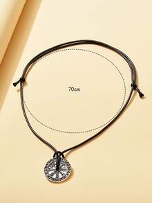 1pc Hot-Selling Viking Rune Pendant Necklace, Alloy Pendant Necklace, Small Gift - Rune Pendant Necklace - View 5