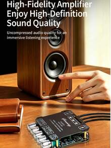 YS-MT21 50W * 2+100W 2.1-Channel Bluetooth Digital Amplifier Module With High, Low, And Super Bass Tones - Black - View 7