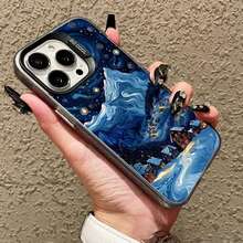 Moon Starry Sky Moonlight Night Scene Laser Phone Case For IPhone 14, 15,  Pro Max, Plus, 11, 13, 12 Mini, 17, 16 Pro Max Back Covers - CH-black YYFJ 2 - View 3