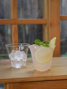 Haus Hana 1pc Creative High Borosilicate Glass Cup, Simple Transparent Coffee Or Milk Mug - Clear - View 3
