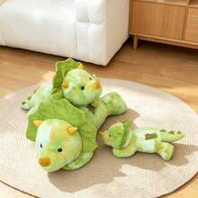 Cute Triceratops Dinosaur Plush Doll, Soft And Realistic Dinosaur Plush Doll, Adorable Home Decor. It's An Ideal Choice For Children's Birthday Gifts, And Also A Perfect Gift For Children On Halloween And Christmas. - Multicolor - View 8