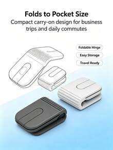Logitech MOBI FOLD Wireless Bluetooth Mouse, Foldable And Portable, Silent Design, Up To 4000 DPI, Long Battery Life, Compatible With Laptops, Tablets, Computers, And Smartphones - View 6