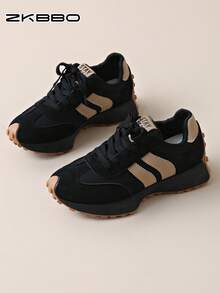 ZKBBO Women's Retro Sports Casual Shoes, Comfortable All-Season Fitness Walking Running Workout Sneakers - Black - View 4
