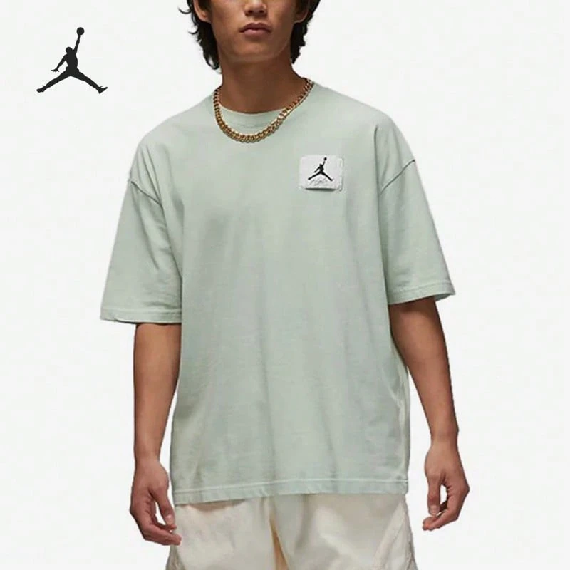 Nike Authentic JORDAN Men's Minimalist Retro Pullover Breathable Short Sleeve T-Shirt DZ0605-411 - DZ0605-321 - View 1