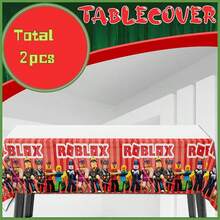 Roblox 1/2 قطعة مفرش طاولة ملحقات ألعاب الأنمي، مفرش طاولة حفلة العطلات، ديكور حفلة عيد الميلاد، مفرش طاولة خارجي، مفرش طاولة الألعاب، موضوع الألعاب، تصميم ممتع، مناسب لعيد الميلاد، حفلة احتفال عيد الميلاد، مستلزمات حفلة عيد الميلاد، عيد الميلاد، هالوين - مفرش طاولة روبلو 2 - مشاهدة 8