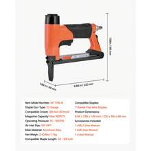 Pneumatic Staple Gun, 22 Gauge Long-Nose Upholstery Stapler For 71 Series Fine Wire Staples 3/8-Inch Crown 1/4"-5/8" Length, Max 180PCS Loading Air Staple Gun For Upholstering, Woodworking, DIY - 22GA, 71 Series, 3/8 Inch, Single Shot + Long Nose - View 7