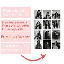 1pc Frameless Ultra Cool Black & White Customized Photo Canvas Print, Birthday Anniversary, Couple Life Record, Family Life Record, Friend Relationship Record, Celebrity, Anime, Custom Combination, Living Room Bedroom Wall Decor Gift, Graduation Anniversary - Multicolor - View 32