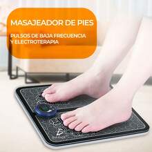 (Envío gratis)Masajeador Pies Eléctrico Estimulador Muscular Portatil - Negro - Ver 12