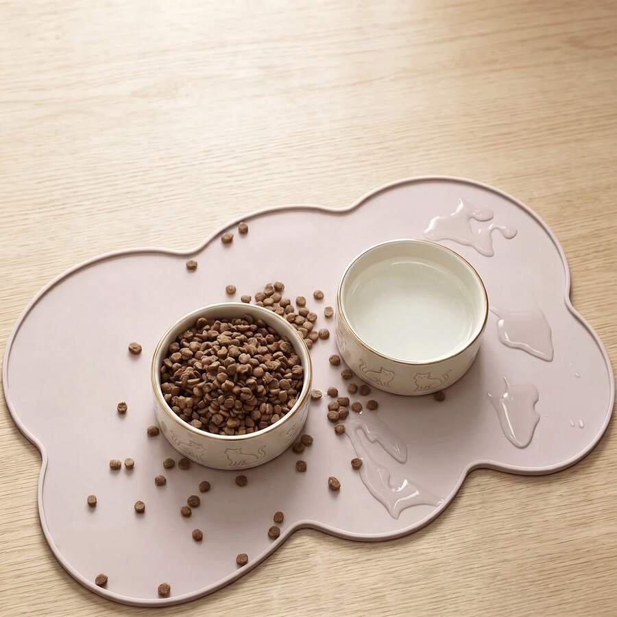 Silicone Pet Feeding Mat, Waterproof Food Pad For Cats & Dogs, Anti-Spill Bowl Mat - View 1